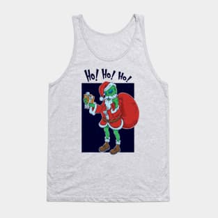 Alien Santa Claus Ho! Ho! Ho! Tank Top